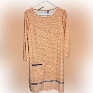 Cabana Life Orange Geometric Dress size L